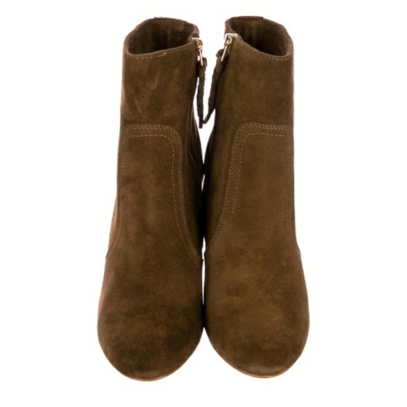 JOIE Oakley Suede Wedge Bootie in Olive, Size 41 - Picture 8 of 15